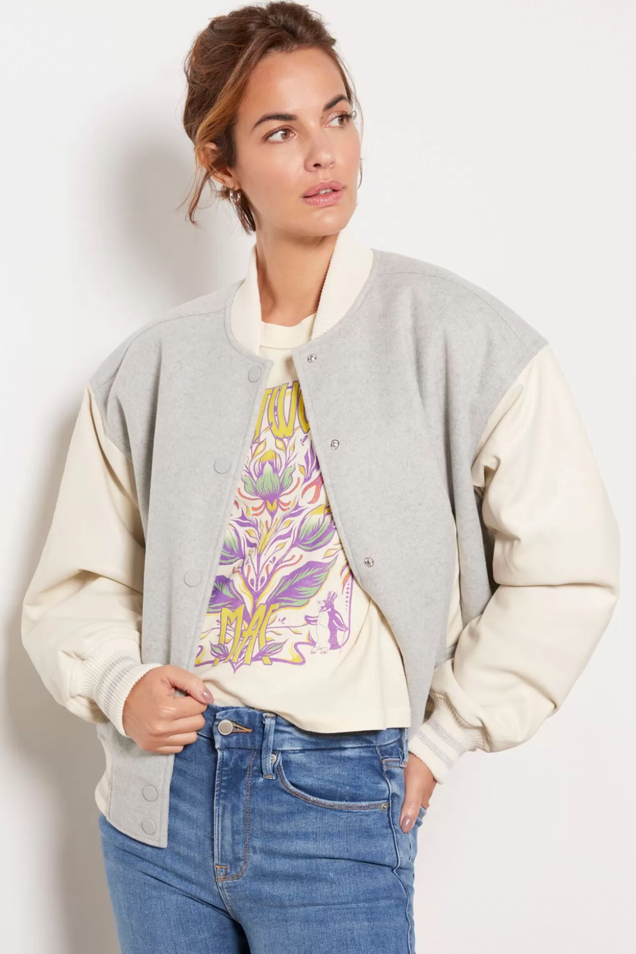 Varsity Bomber^GOOD AMERICAN Online