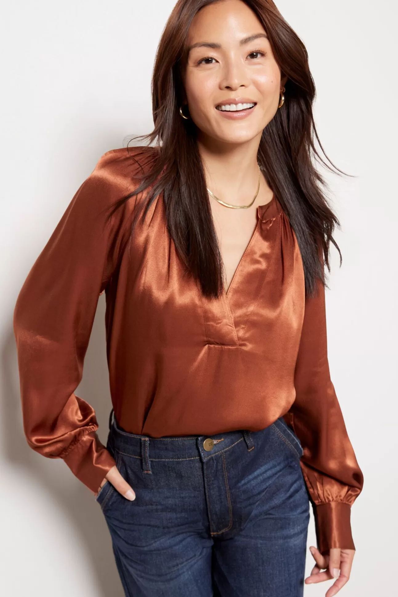 Wynna Satin Blouse^RAILS Fashion